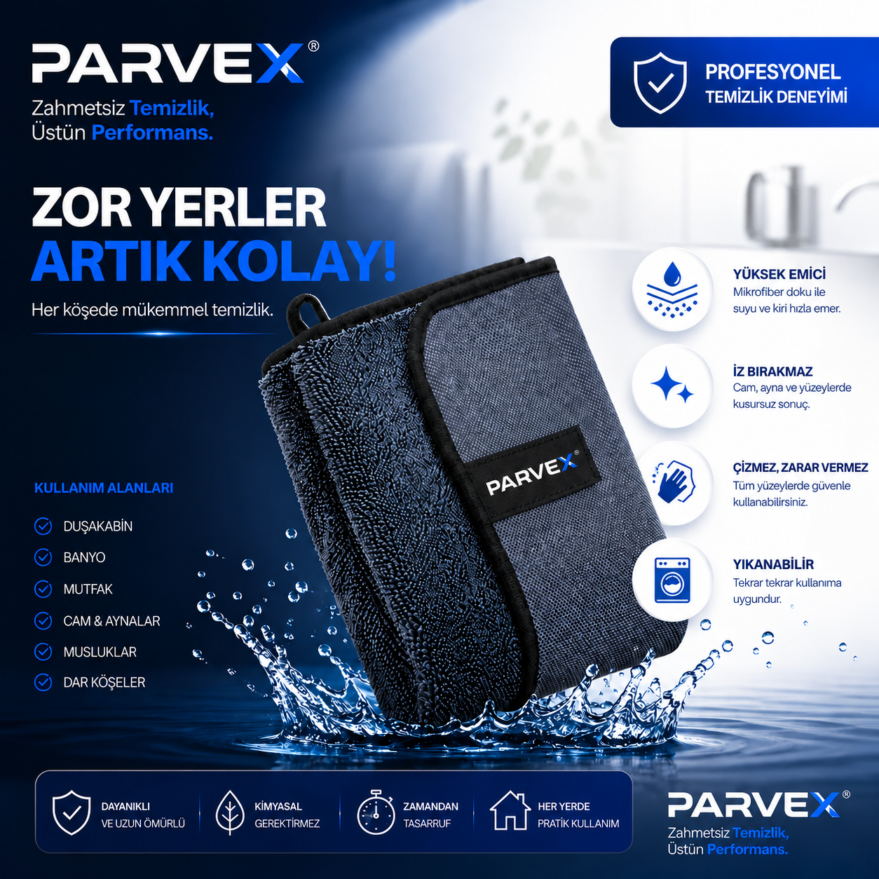 PARVEX™ UltraFiber Pro Temizlik Havlusu
