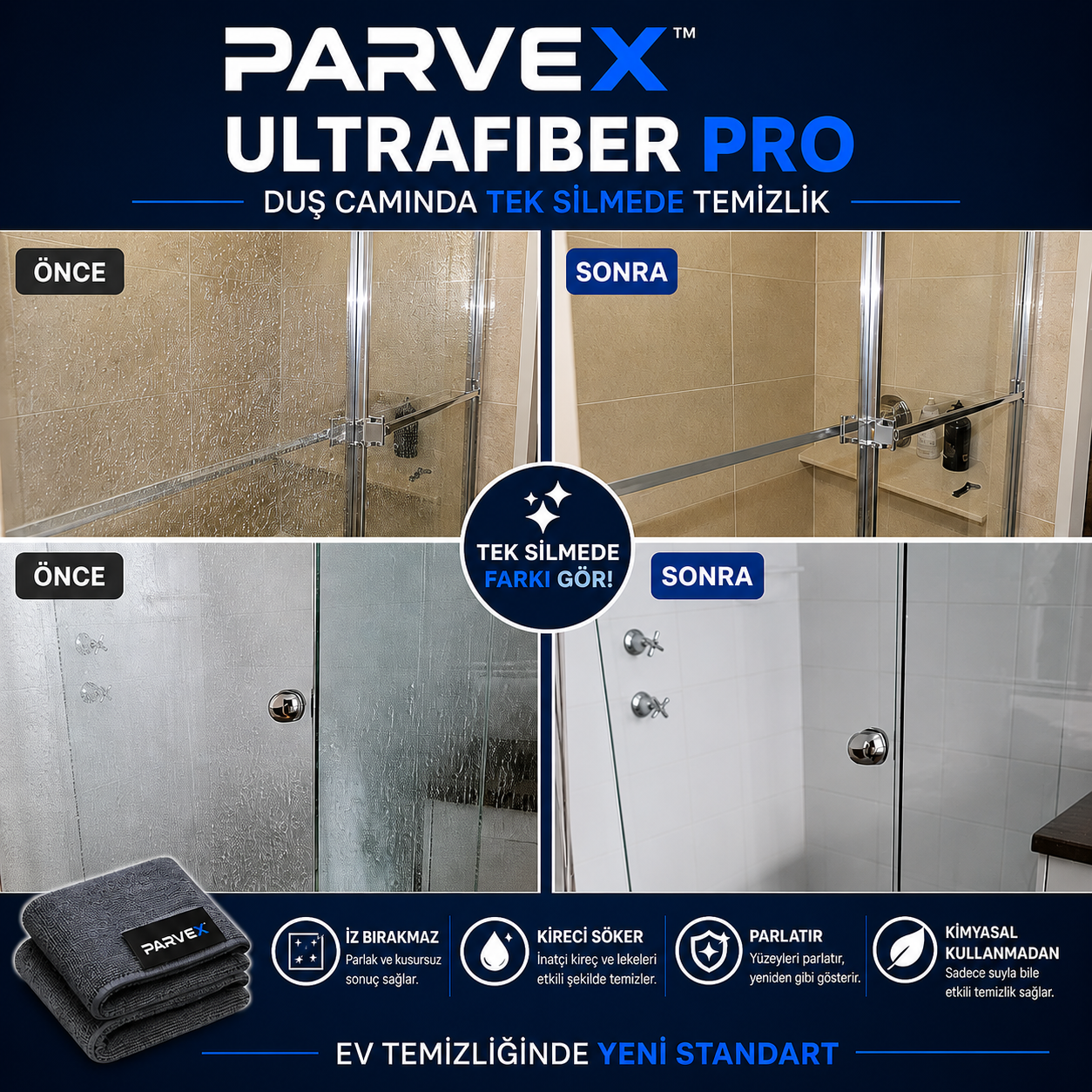 PARVEX™ UltraFiber Pro Temizlik Havlusu