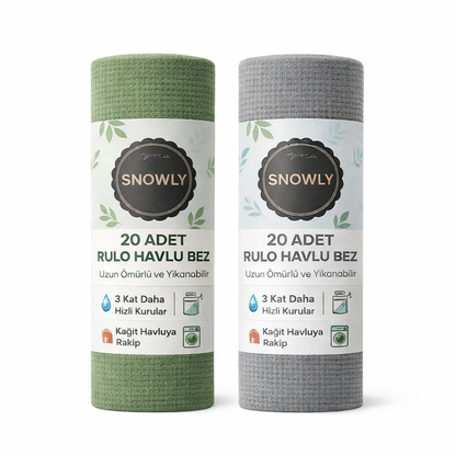 Snowly CleanX™ Rulo Mikrofiber Havlu