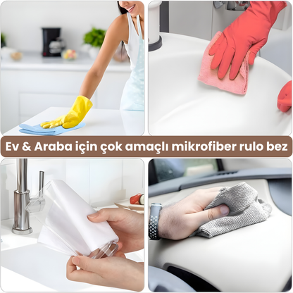 Snowly CleanX™ Rulo Mikrofiber Havlu