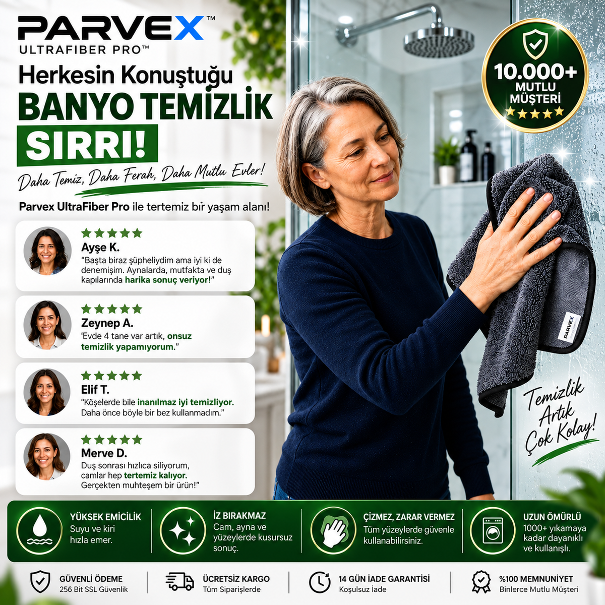 PARVEX™ UltraFiber Pro Temizlik Havlusu