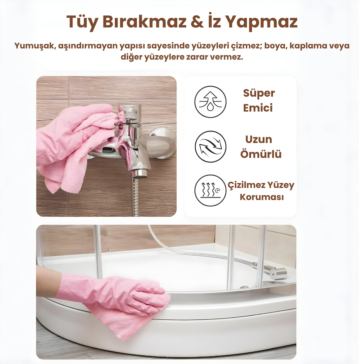 Snowly CleanX™ Rulo Mikrofiber Havlu