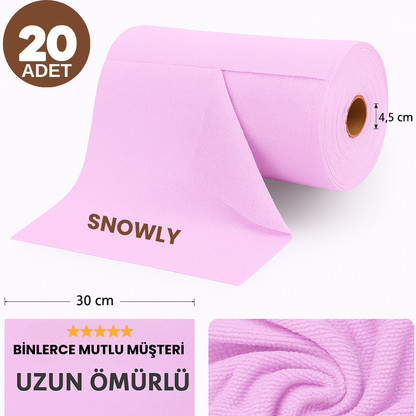 Snowly CleanX™ Rulo Mikrofiber Havlu