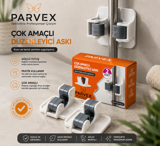 Parvex 2'li GripLock™ Mop Tutucu